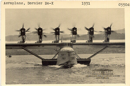 Do-X Flying Boat, Taxiing from Lake on Take Off