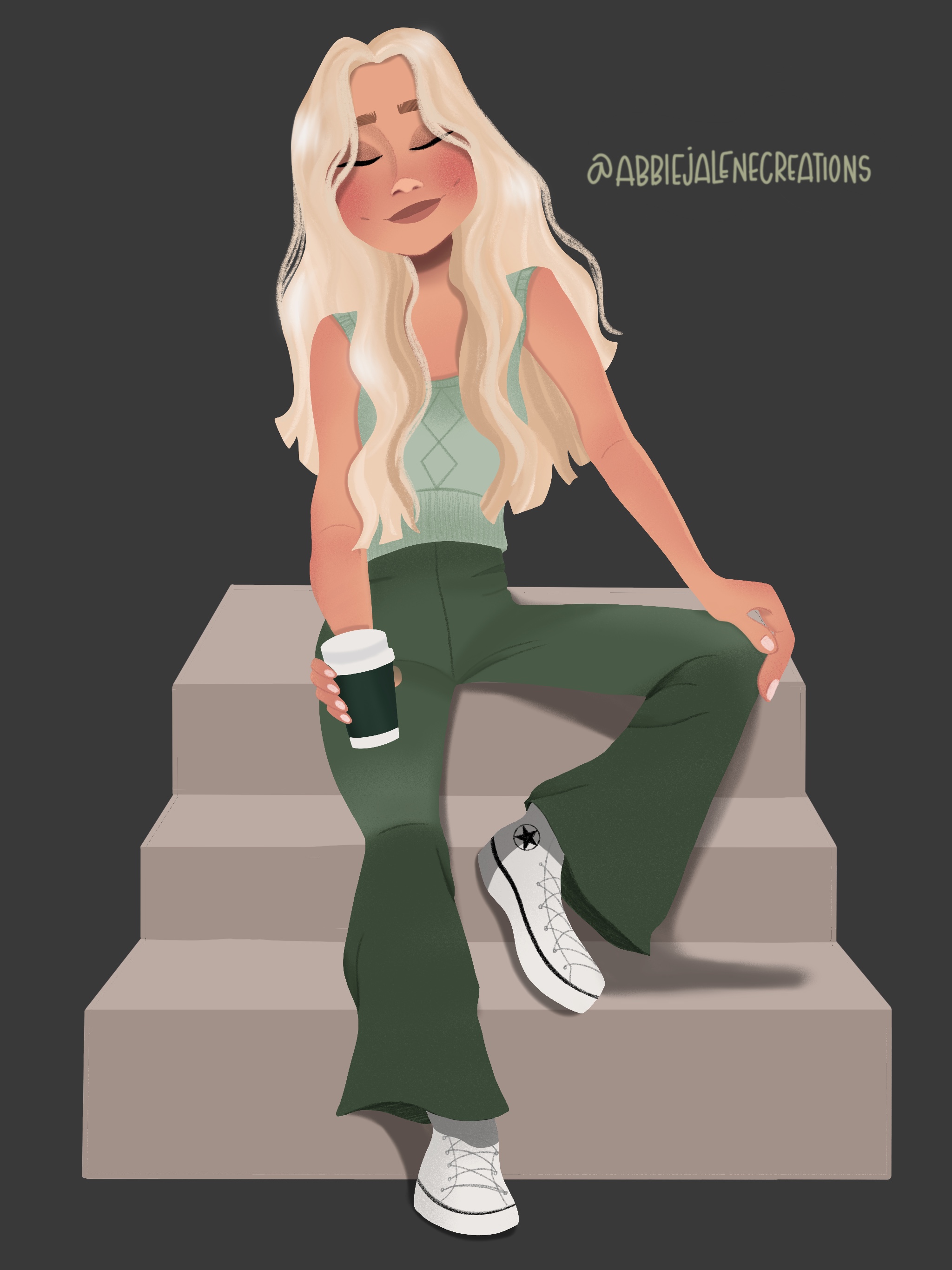 Comissioned character drawing of Saidee Carmack