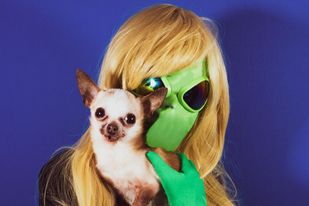 Alien with dog