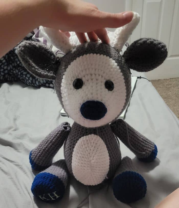 Plush Deer before Sewn Together