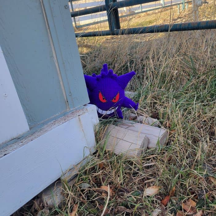 Gengar Plush Hiding