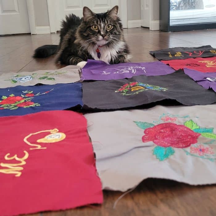 Embroidered Quilt Squares