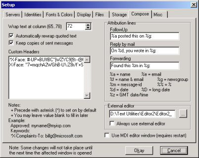 Xnews Setup - Compose