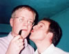 Martin and Jamie (fellow Chadsmen) being silly