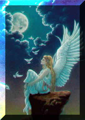  Resting Angel, Doves flying to the Heavens 