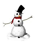  Animated Snowman on Windy Winter Day 