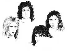 70s Queen, pencil drawing