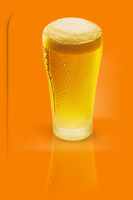 a glass of beer