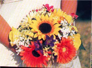 girasoles y gerberas
