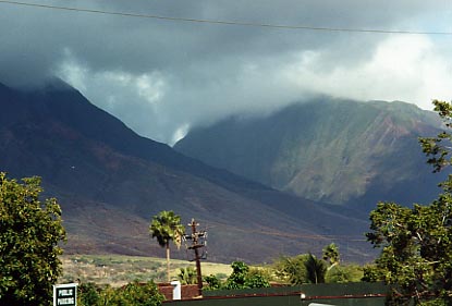 Lahaina Hills and Clouds