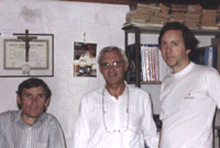Los editores de Unsere Kolonien con el autor de estas p&aacute;ginas