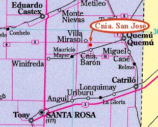 Detalle de Colonia San Jos&eacute; en La Pampa