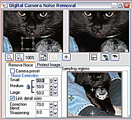 Noise-Removal Tool Controls