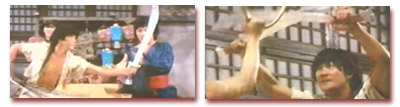 Wang Li giving it his all in 'Avenging Warriors of Shaolin'