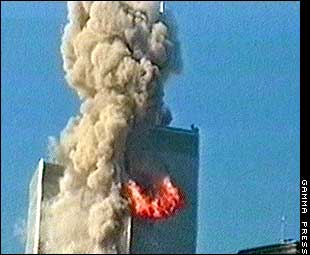 First Plane hits North Tower 