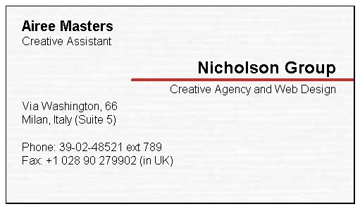 [Business Card]