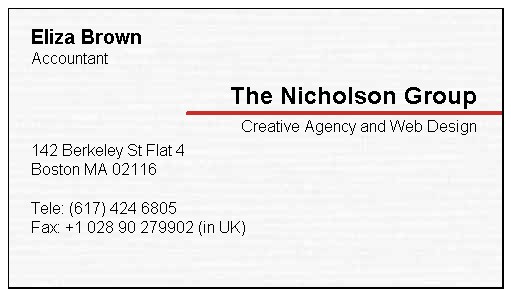 [Business Card]