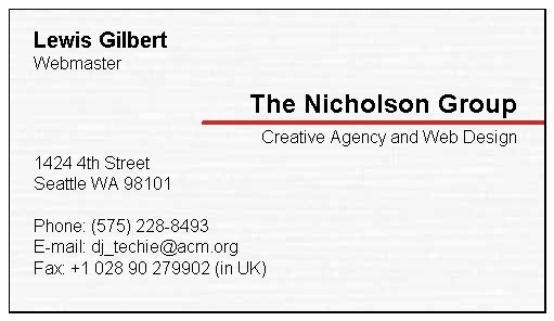 [Business Card]