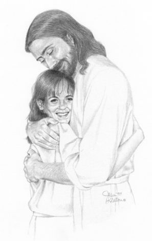Jesus with teen.