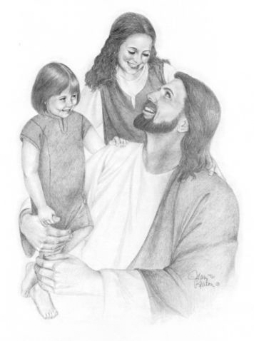 Jesus with children.