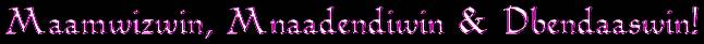 'Ojibway' English Translation: Equality, Dignity & Rights!