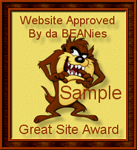 Sample of Taz Award