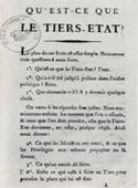 Primera p�gina del panfleto de Siey�s, 1789