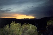 sunset in the Utah desert