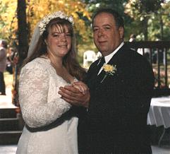 Amanda and Dad at the wedding