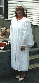 Amanda in graduation garb