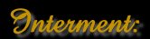 Interment