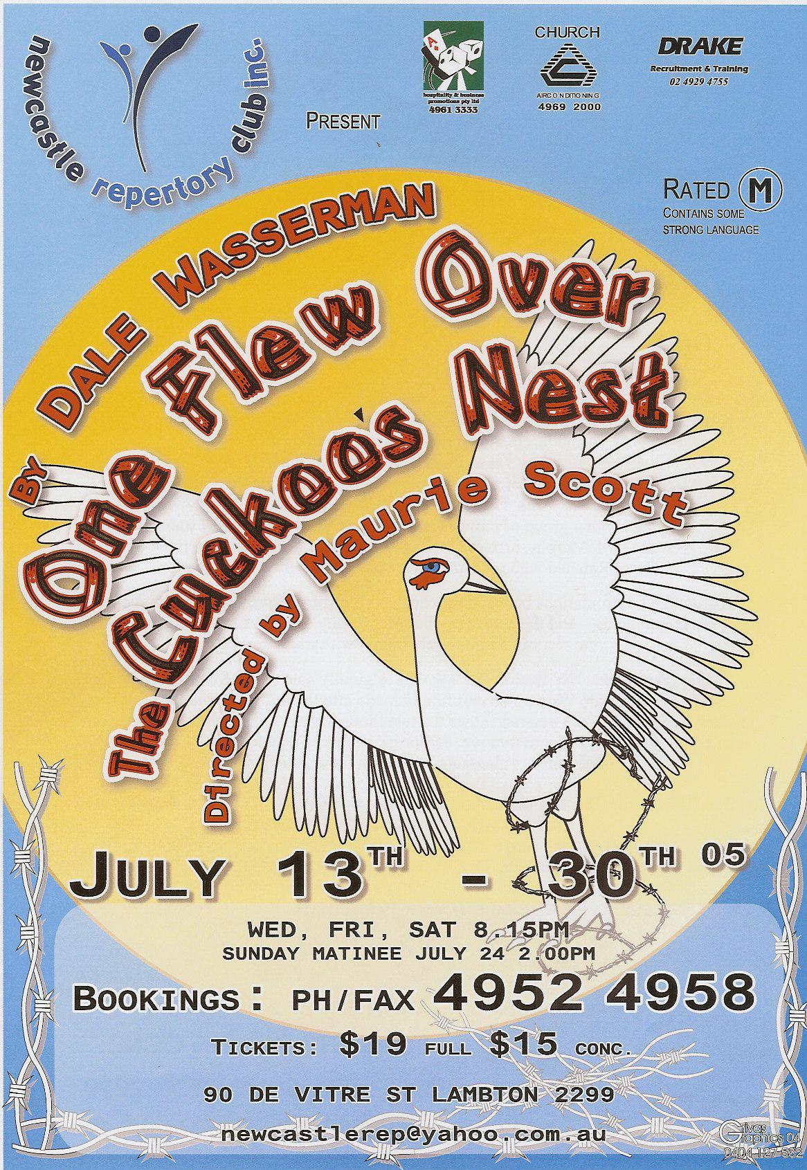 One Flew Over the Cuckoo's Nest flyer