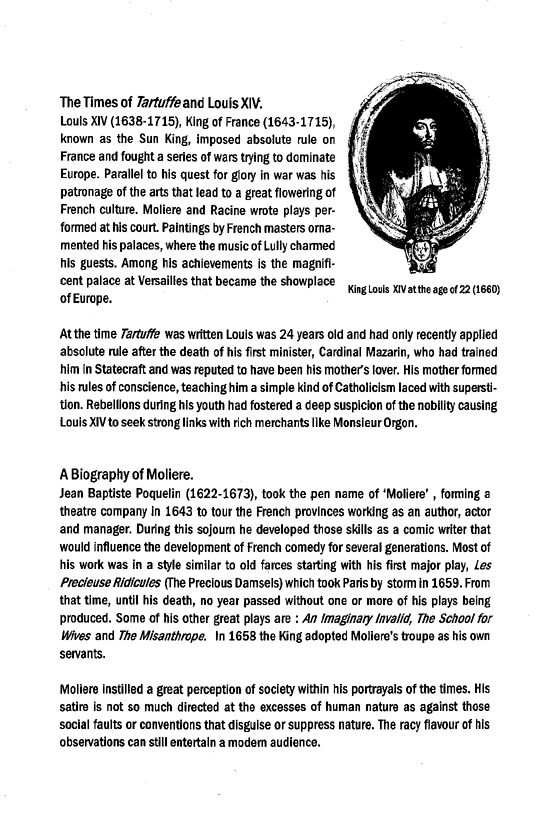Tartuffe program 3