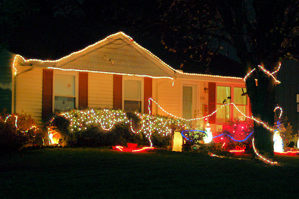 House with some lights 2007