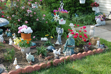 Side View of Front Garden