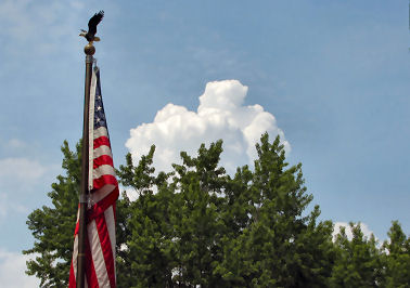 Flag on Memorial Day