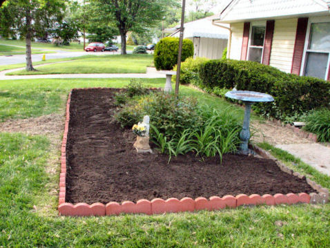 New Expanded Garden In Front of House