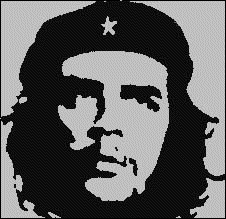 its that bloke u see on peoples shirts who no-one knows who tha fuck he is!!