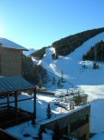 View up the Bosc Fosc from hotel room