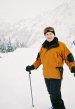 Jim surrounded with snow