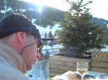 Rob with a glass of wine