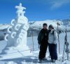 The two of use by Ice sculture
