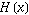 H(x)