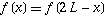f(x)==f(2L-x)