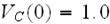 $V_{C}(0)=1.0$