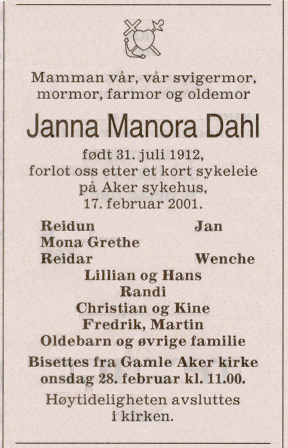 in memory