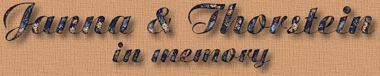 Janna & Thorstein in memory