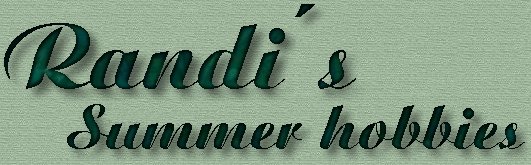 Randi�s Summer hobbies