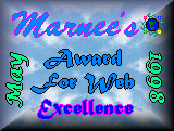 Marnee�s Award For Web Excellence for the month of May!