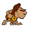 Caveman walking
